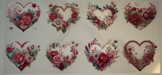 Valentine Floral Hearts - Wrap