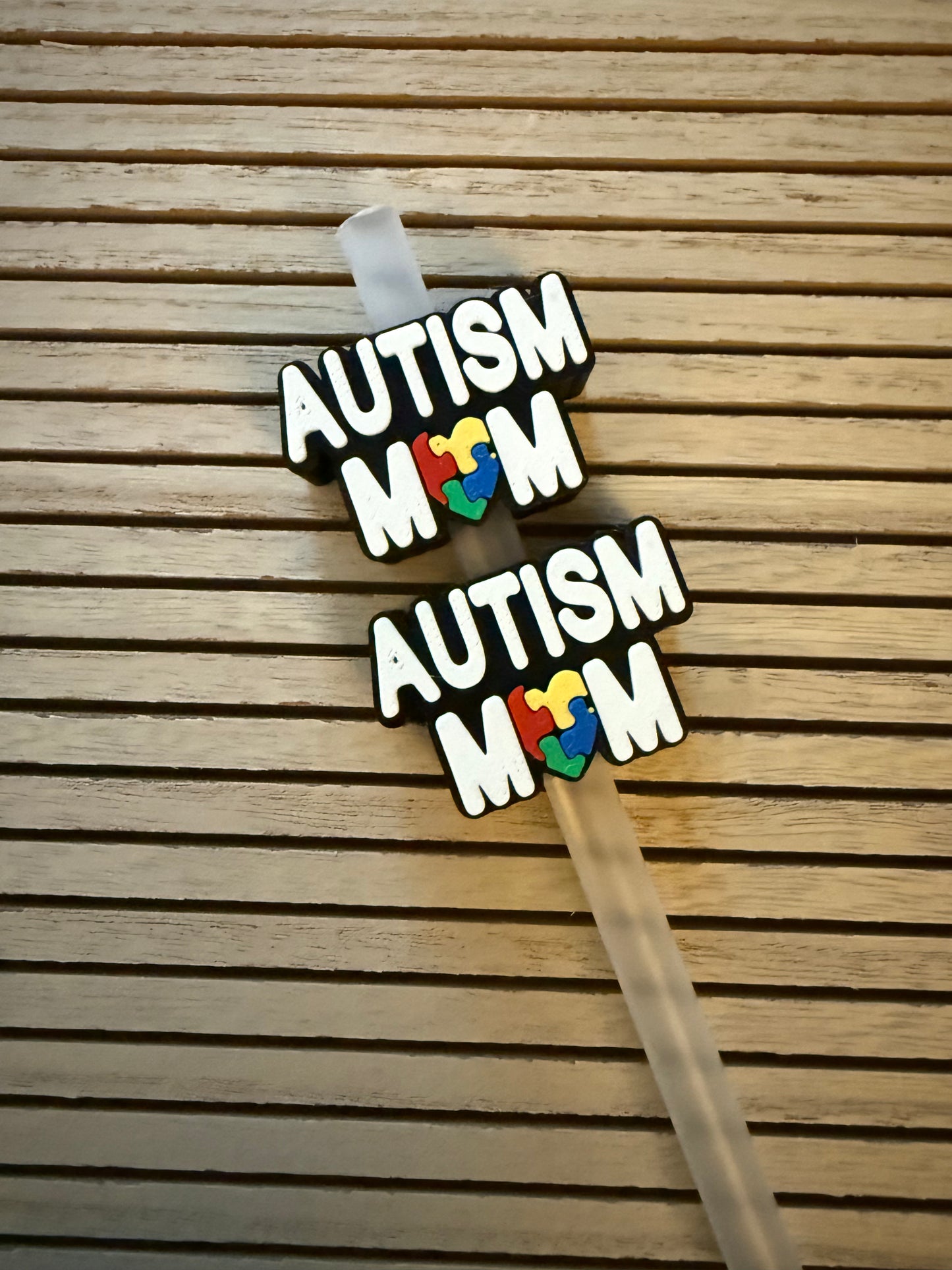 Autism Mom - 3d Straw Topper