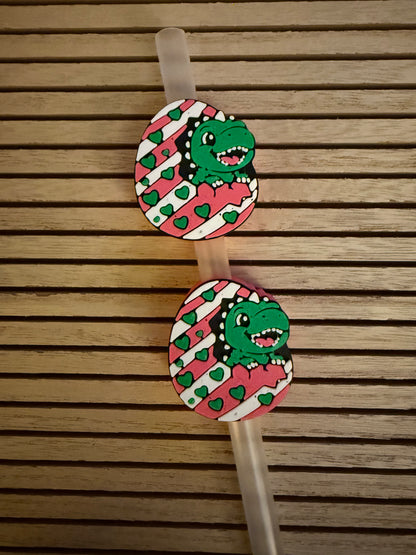 Dino Eggs - 3d Straw Topper