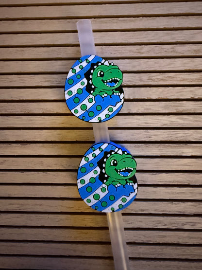 Dino Eggs - 3d Straw Topper