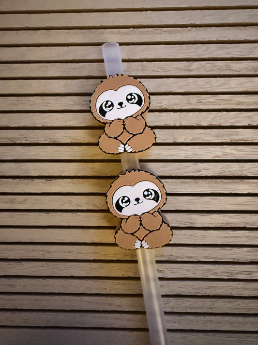 Sloth - 3d Straw Topper