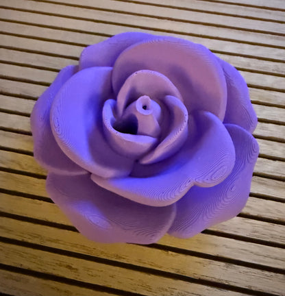 Single Rose Full Top - 3d Straw Topper