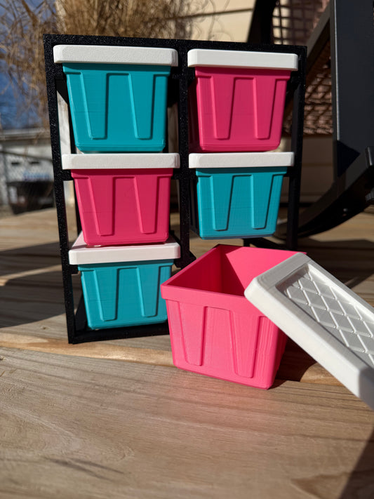 Teeny Totes Desk Storage - Custom Colors
