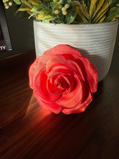 Single Rose Full Top - 3d Straw Topper