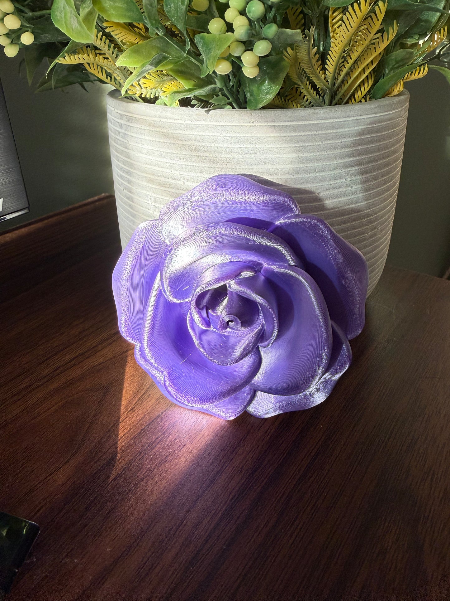 Single Rose Full Top - 3d Straw Topper