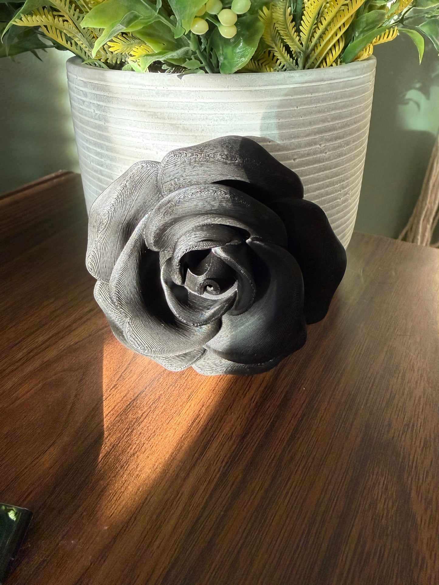 Single Rose Full Top - 3d Straw Topper