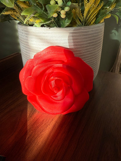 Single Rose Full Top - 3d Straw Topper