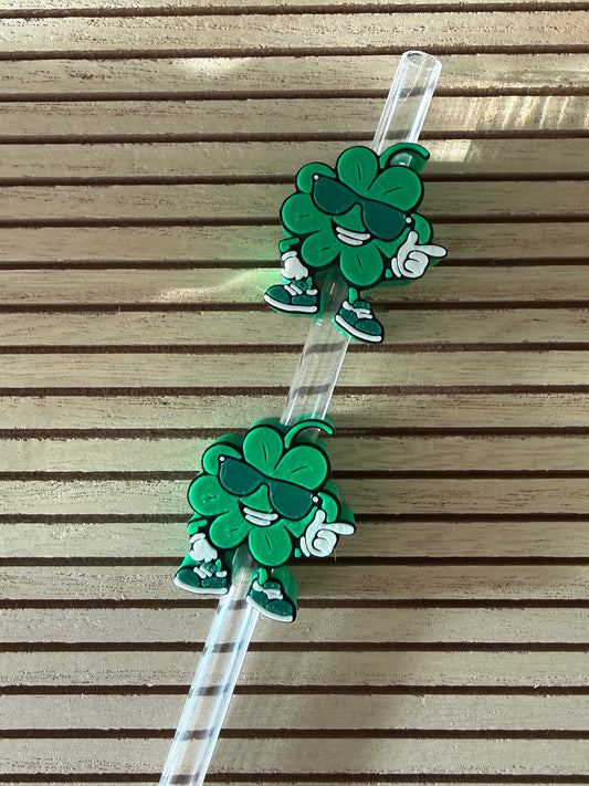 Cool Clover Guy - 3d Straw Topper