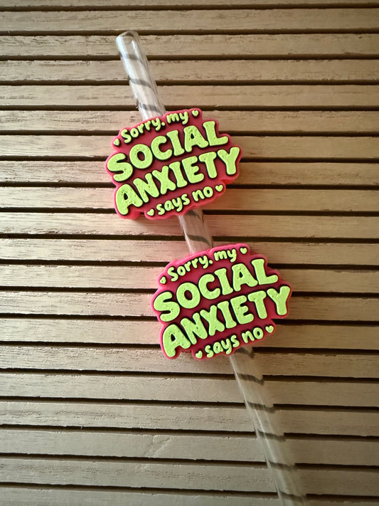 Social Anxiety - 3d Straw Topper