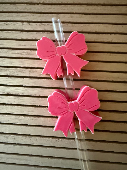 Pretty Bow - 3d Straw Topper
