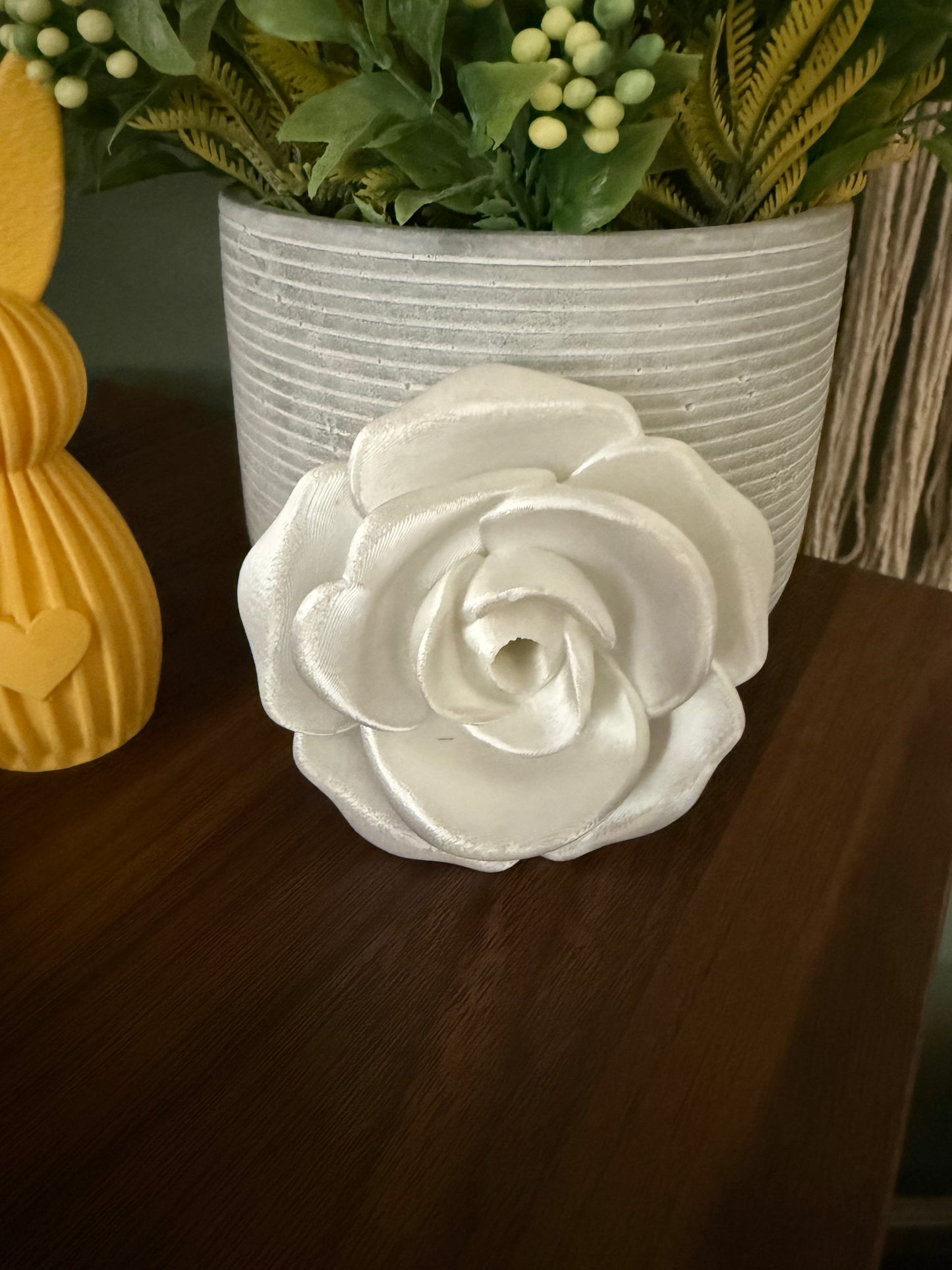 Single Rose Full Top - 3d Straw Topper