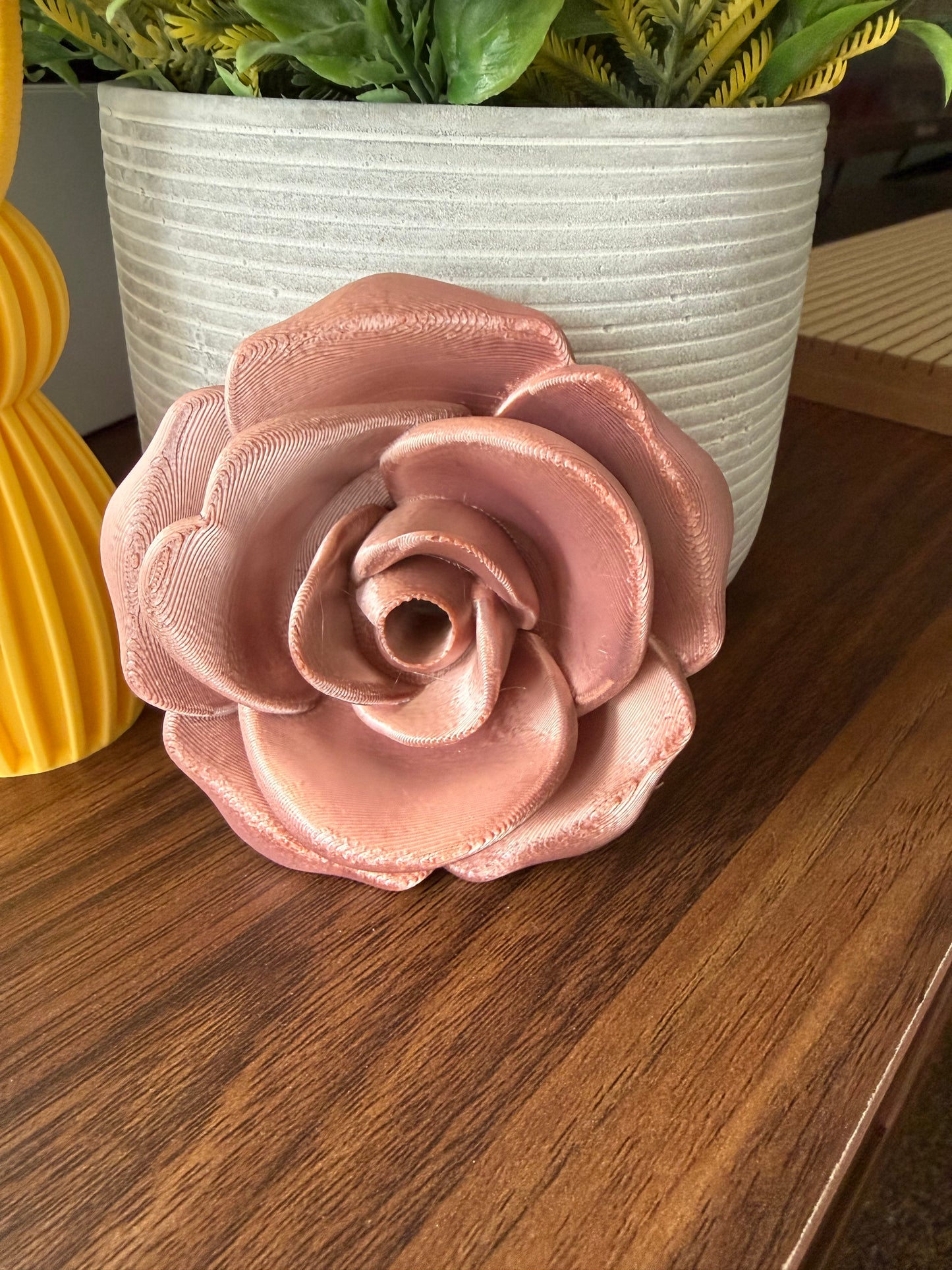Single Rose Full Top - 3d Straw Topper