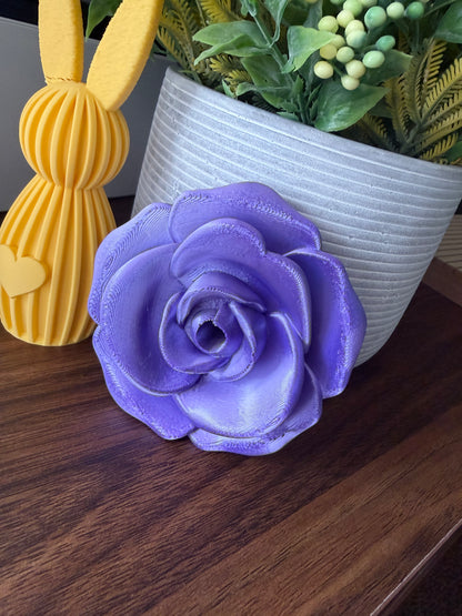 Single Rose Full Top - 3d Straw Topper