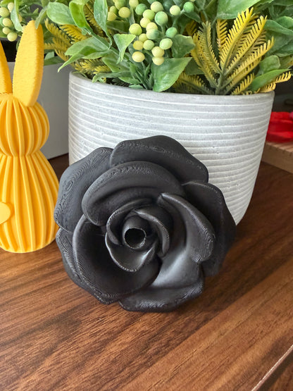 Single Rose Full Top - 3d Straw Topper