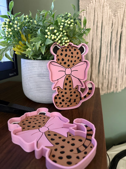 Cheetah w/Bow - Trinket Tray