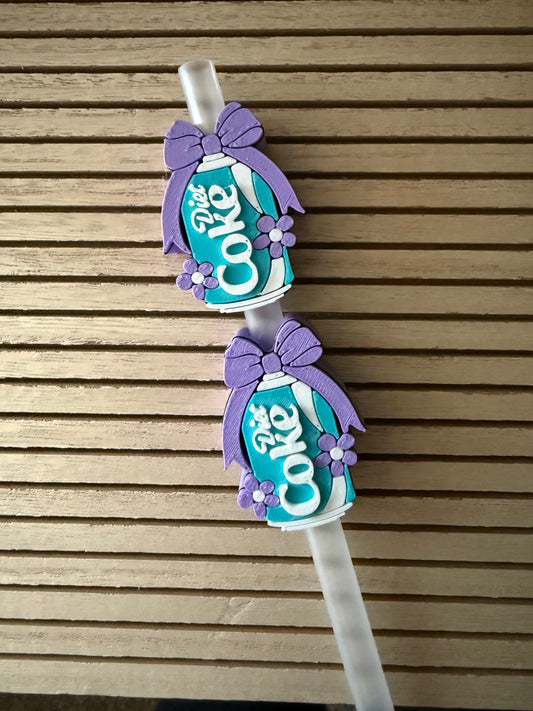 Diet Cola /Pastel  - 3d Straw Topper