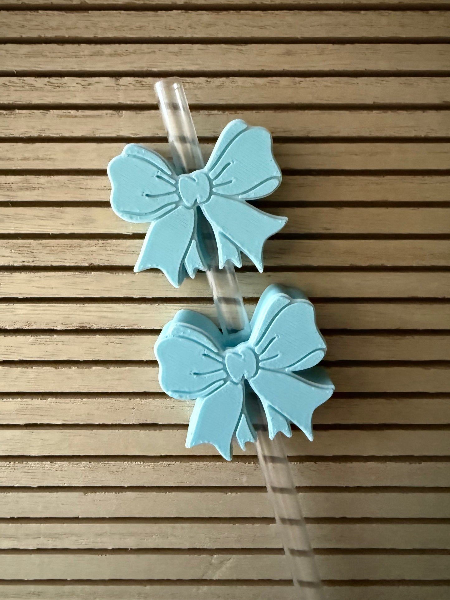 Pretty Bow - 3d Straw Topper