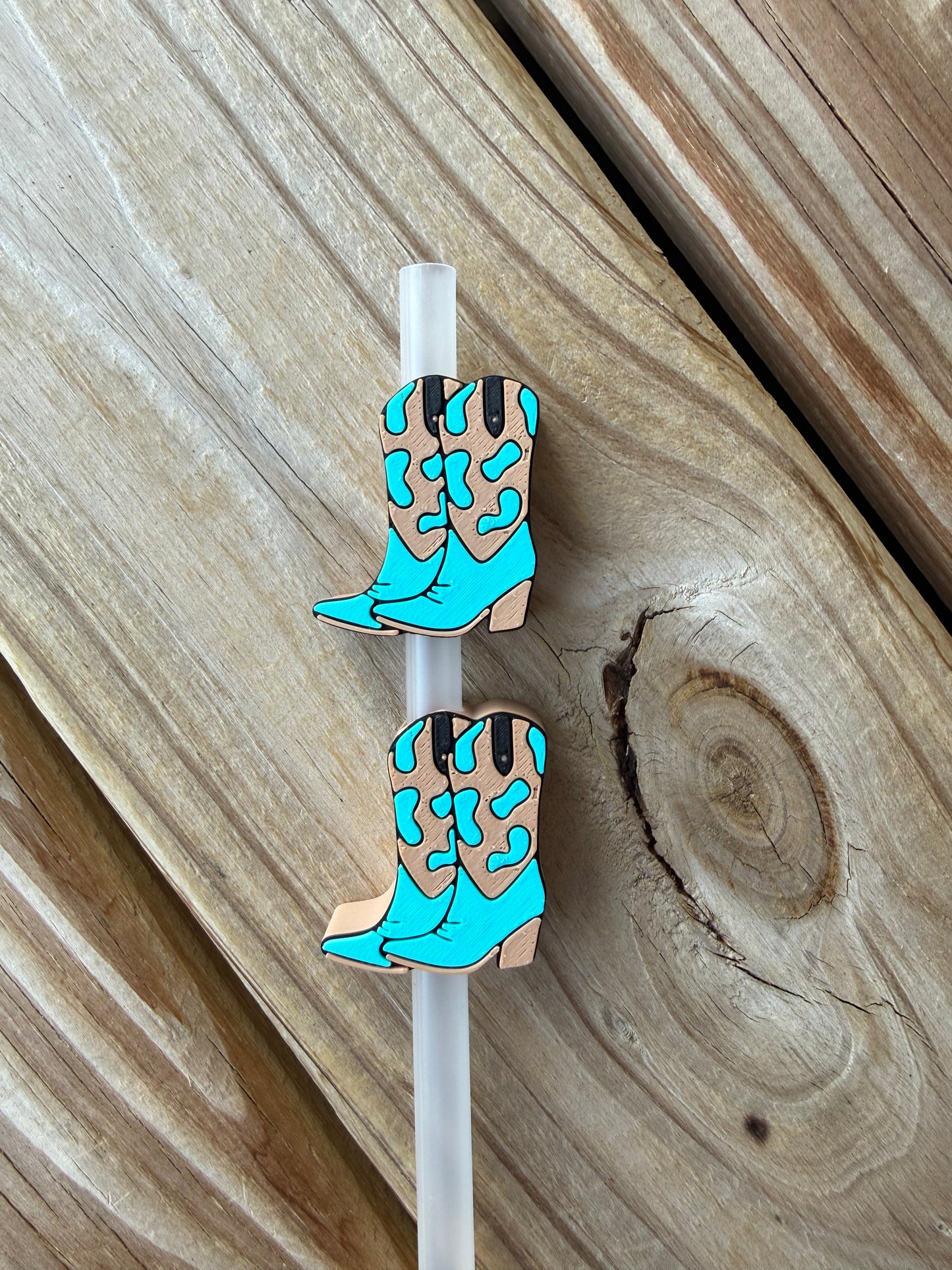 Cowboy Boots- 3d Straw Topper