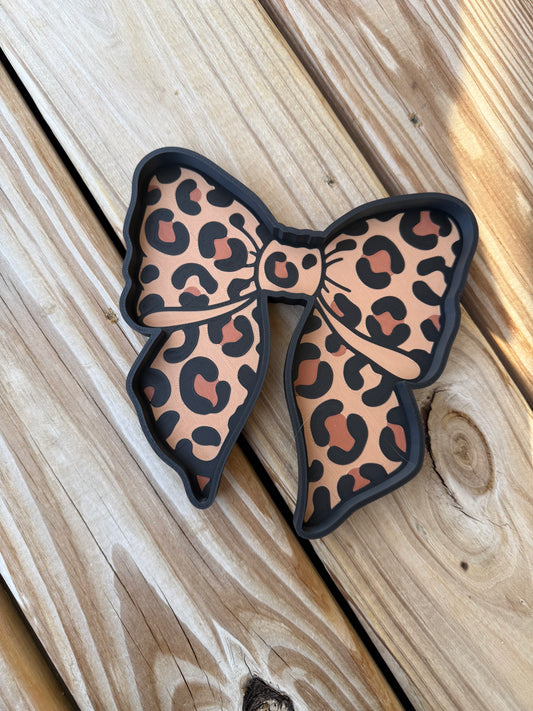 Leopard Bow - Trinket Tray