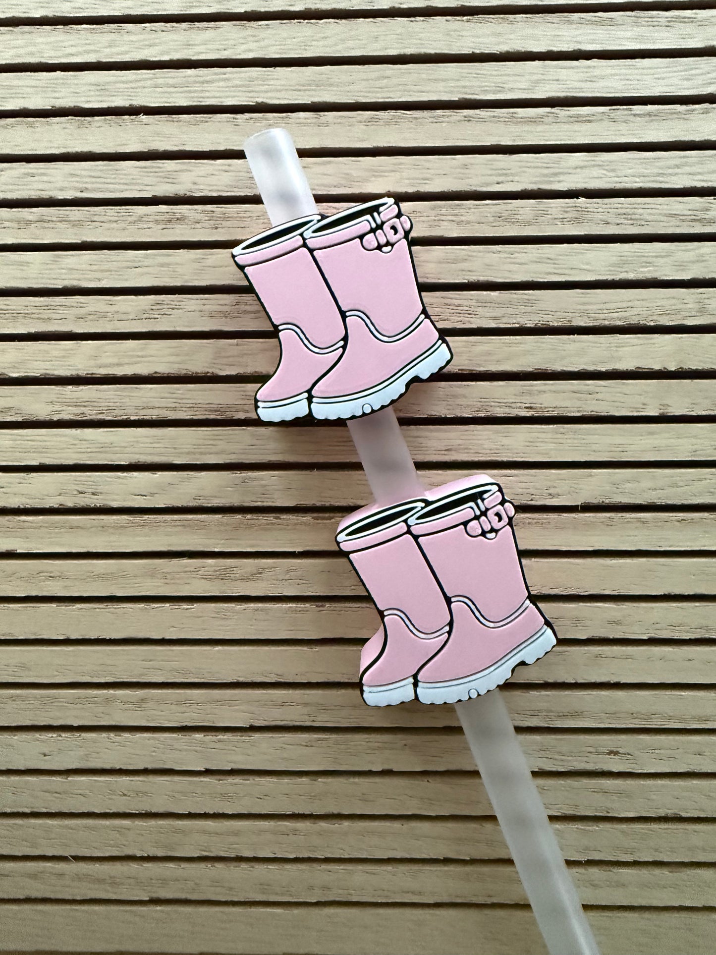 Rain Boots - 3d Straw Topper