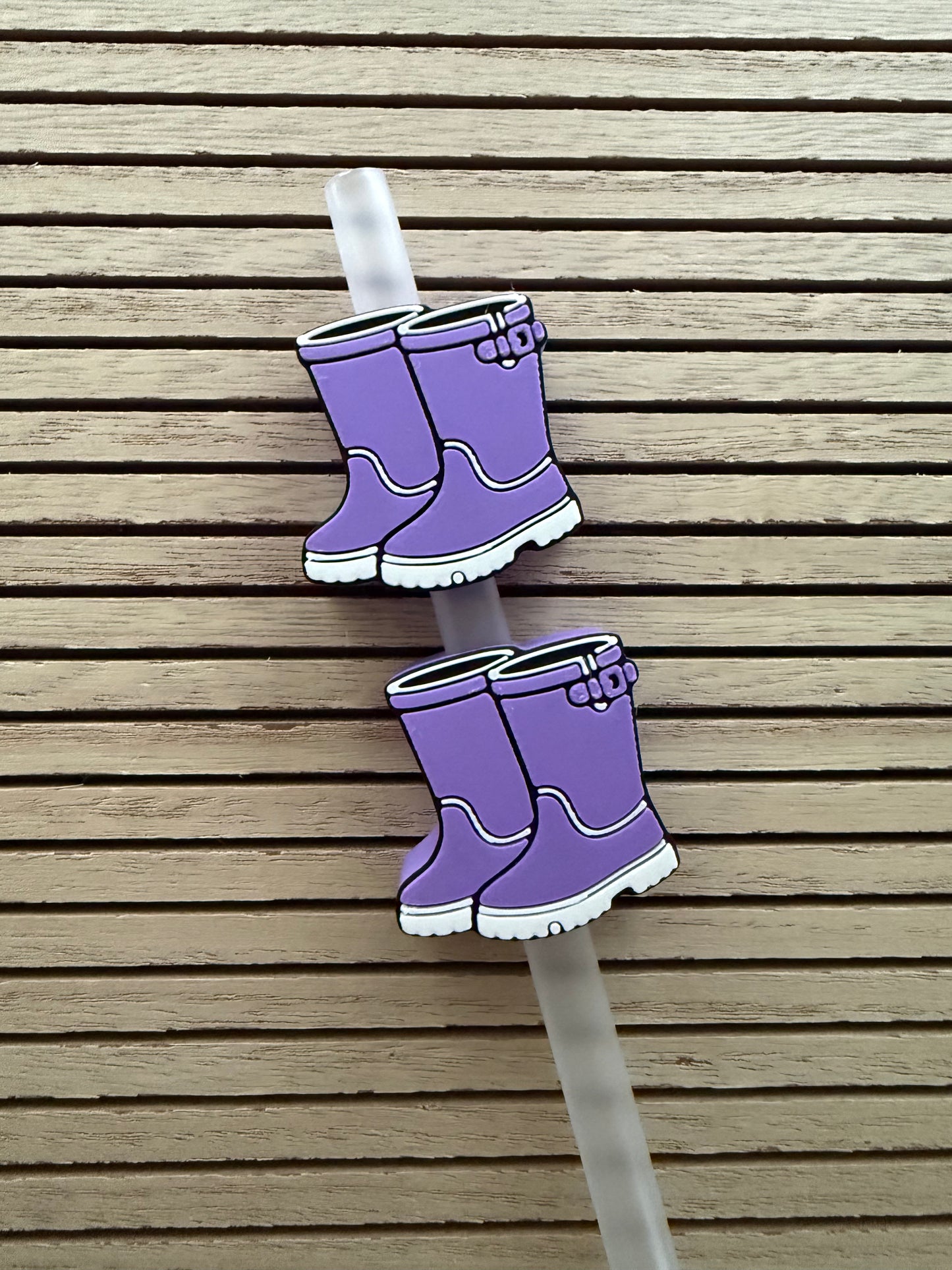 Rain Boots - 3d Straw Topper