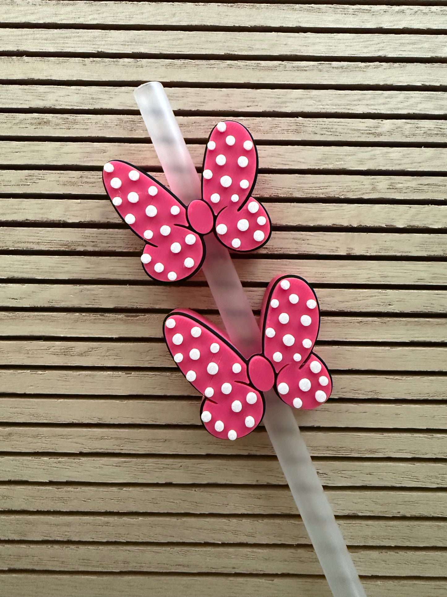 Mini Mouse Bow- 3d Straw Topper