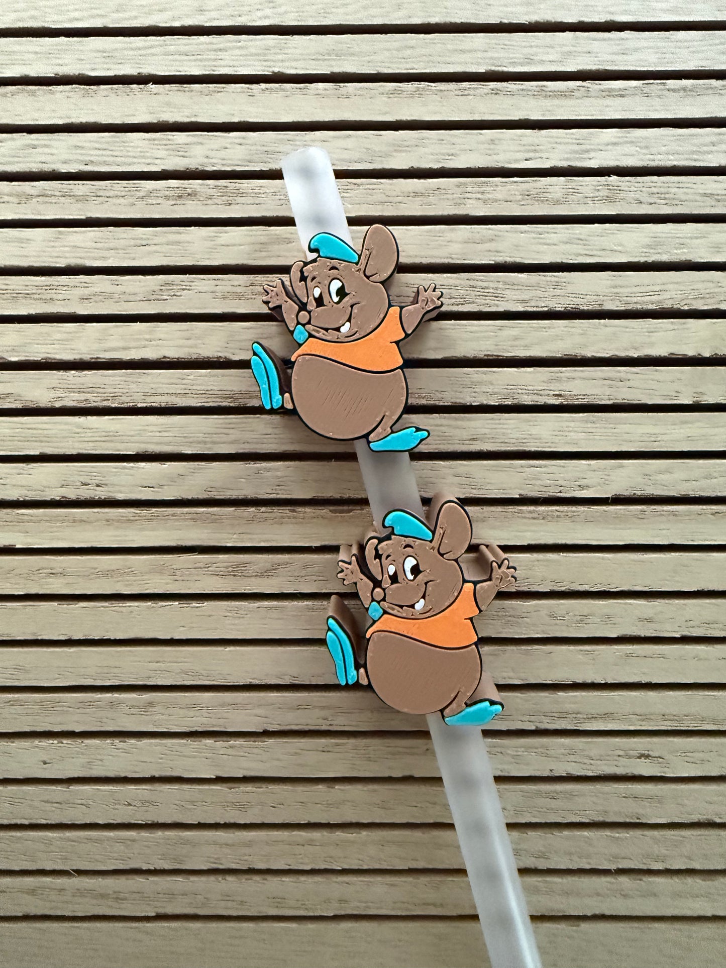 Gus the Mouse - 3d Straw Topper