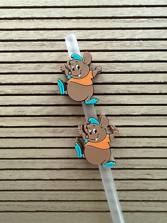 Gus the Mouse - 3d Straw Topper