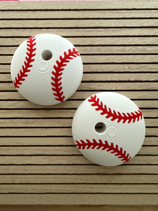 Baseball 16oz Full Top - 3d Straw Topper