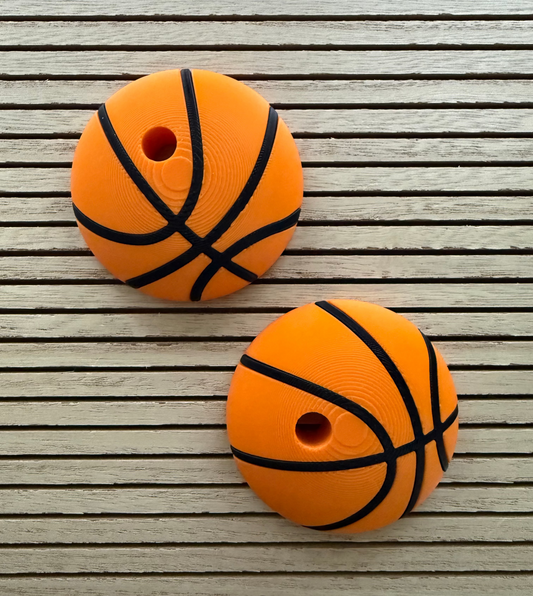 Basketball 16oz Full Top - 3d Straw Topper
