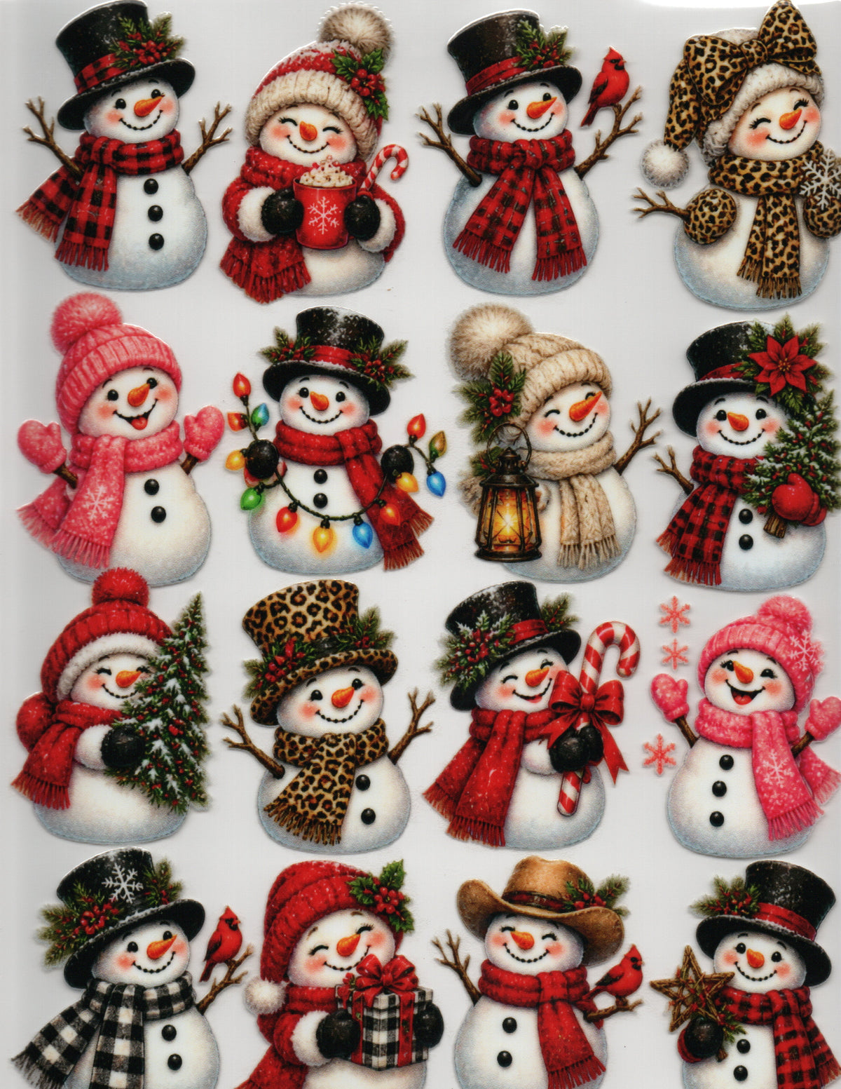 Cute Snowmen  - Element Sheet