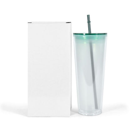 24oz Acrylic Snow Globe -Glow in the Dark