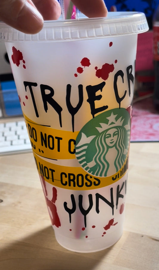 24 oz Cold Cup- True Crime Junkie