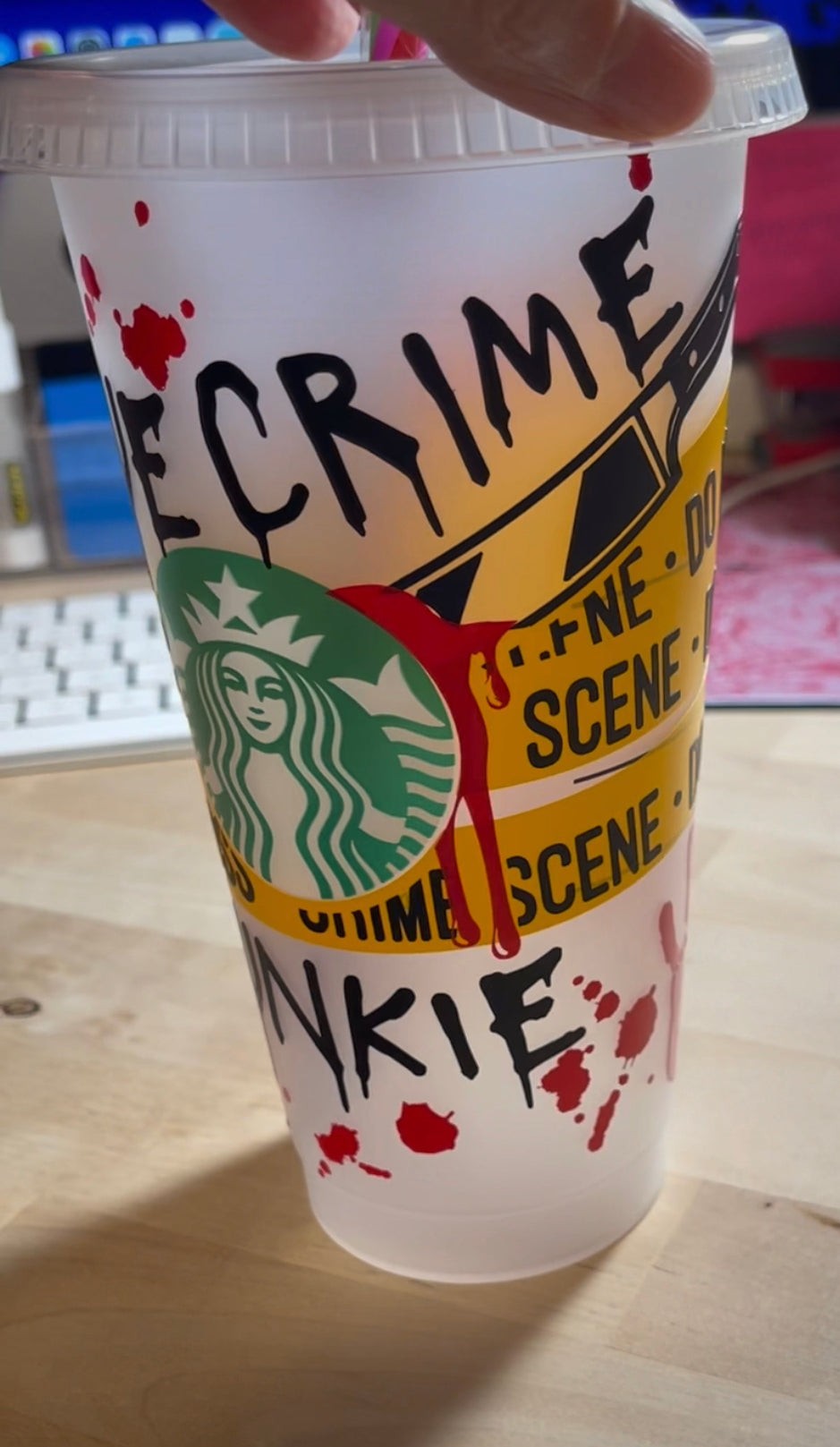 24 oz Cold Cup- True Crime Junkie