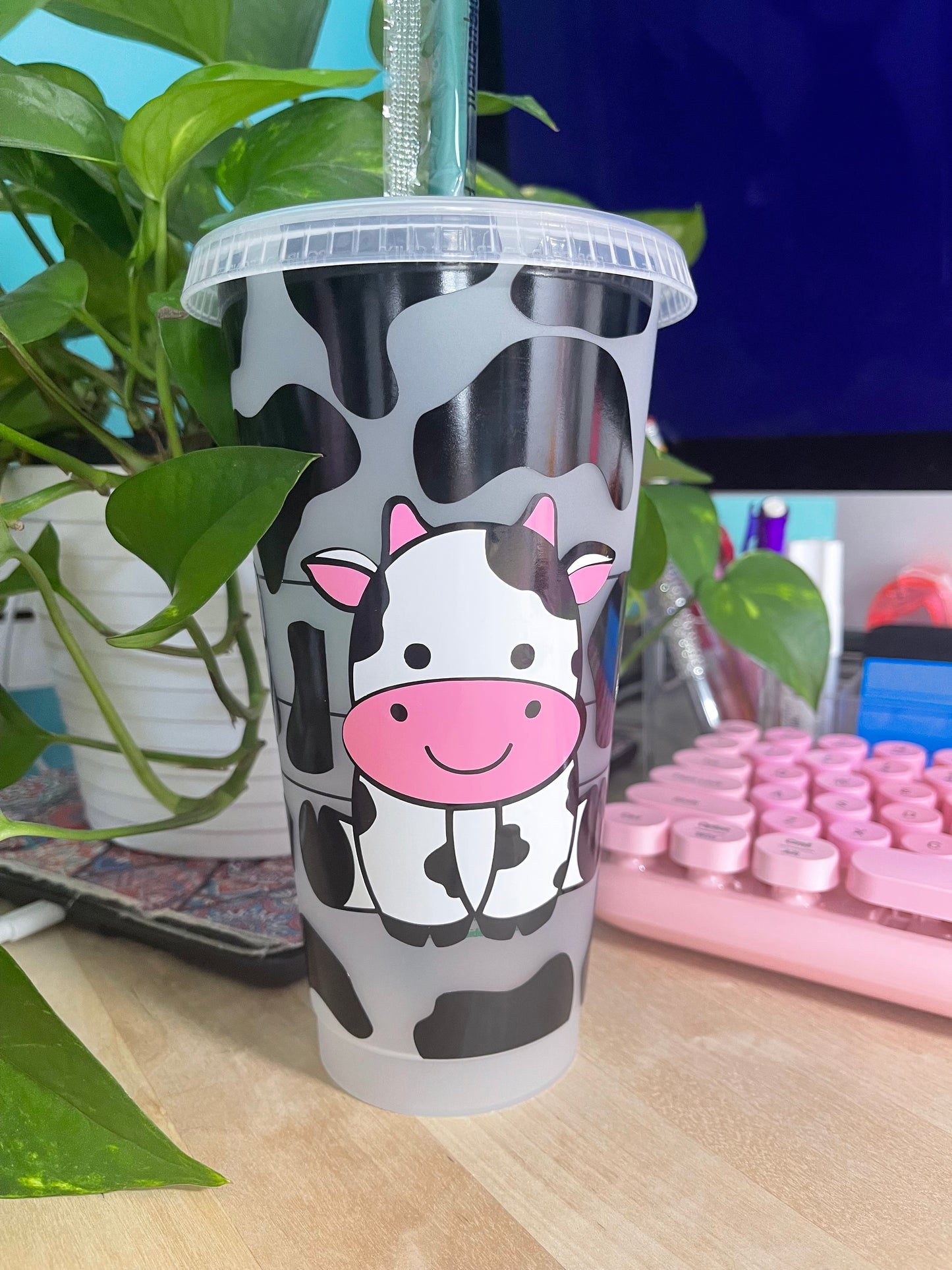 24 oz Cold Cup- Cutie Cow